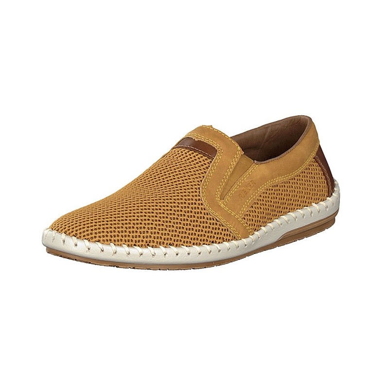 Slip On Rieker B4552-69 Para Homem - Amarelas